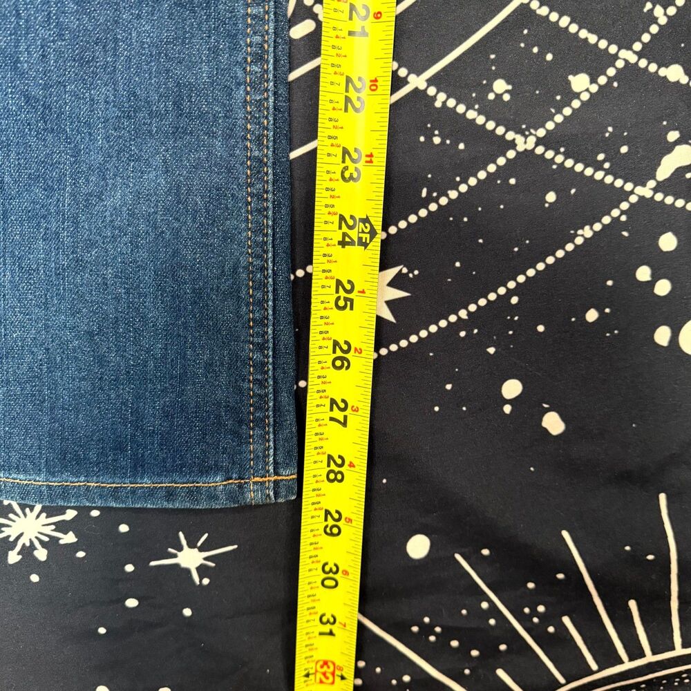 Eddie Bauer Jeans Womens 14 Blue Cotton Denim Bootcut Classic Faded Workwear - Picture 4 of 6